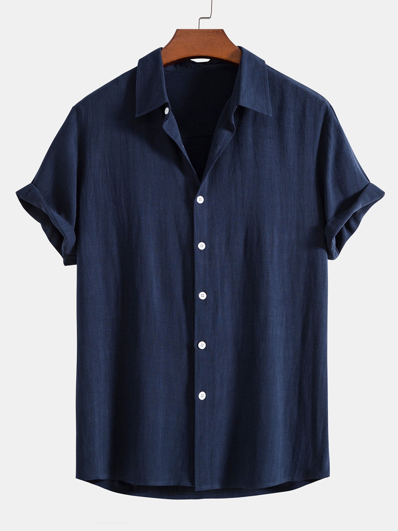 Alessio Romano | Luxury Linen Blend Short Sleeve Shirt For Men