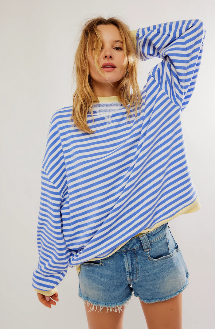 Cassandra Whitlock | Striped Colour-Block Pullover Sweater