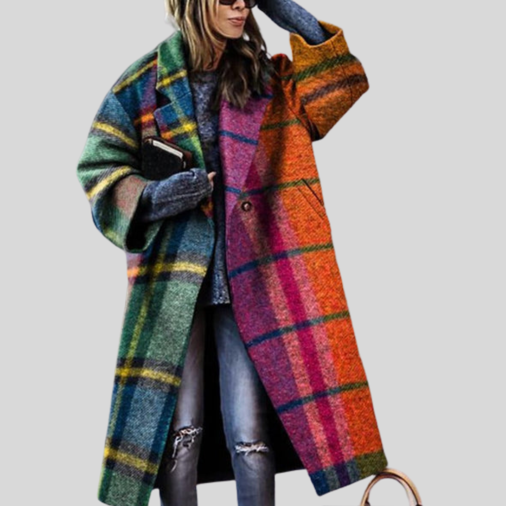 Marina Holloway | Oversized Plaid Longline Coat