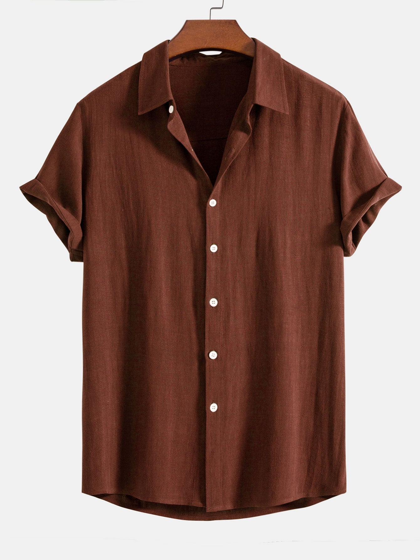 Alessio Romano | Luxury Linen Blend Short Sleeve Shirt For Men