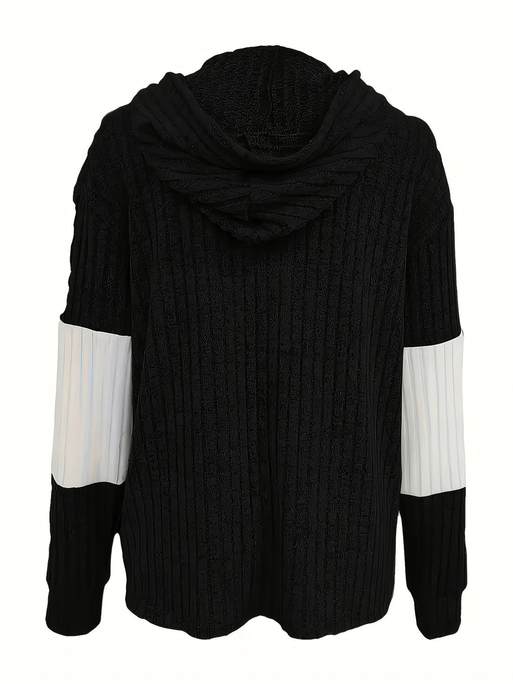 Wilhelmina Ashby | Textured Colour-Block Hooded Jacket