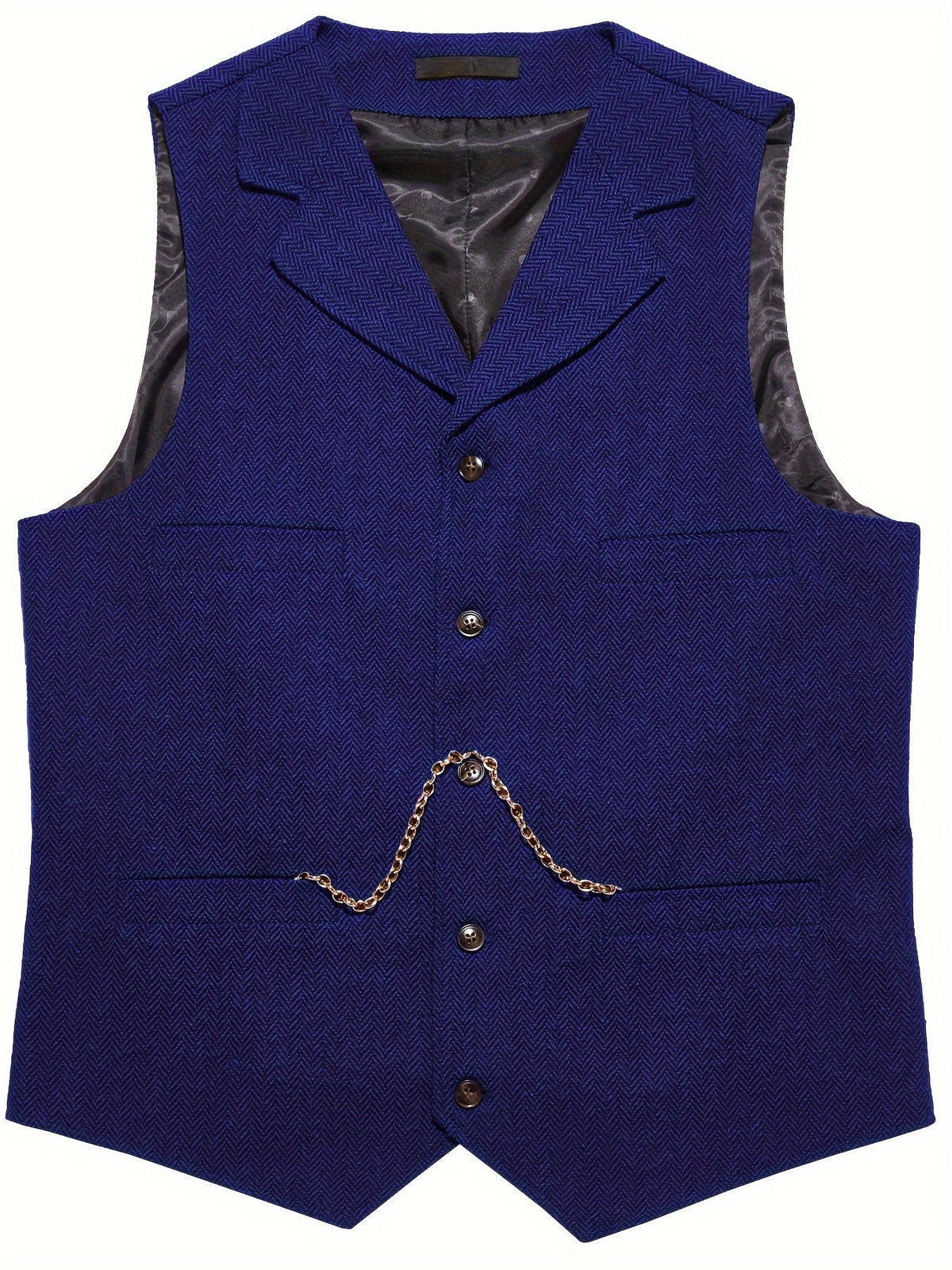 Tobias Sterling | Herringbone Wool Waistcoat for Men