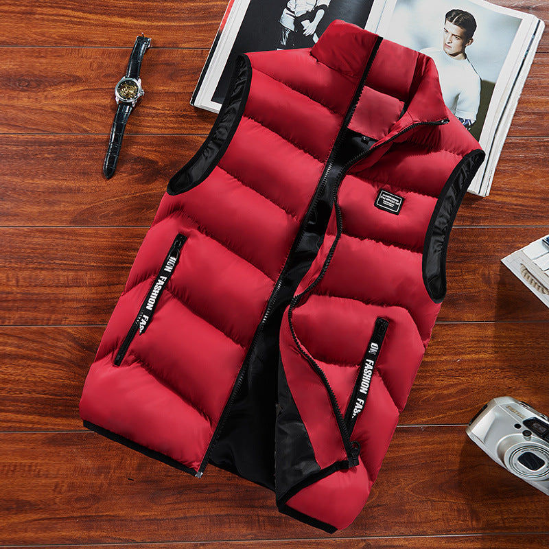 Reuben Clarke | Quilted Padded Gilet in Red