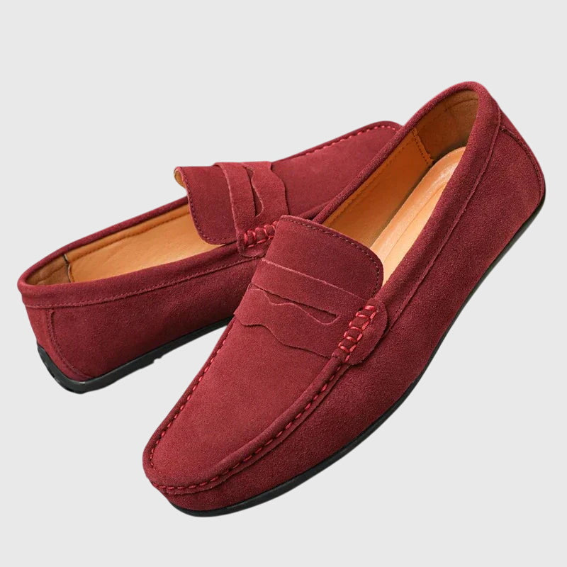 Poppy Winstanley | Suede Penny Loafers For Women