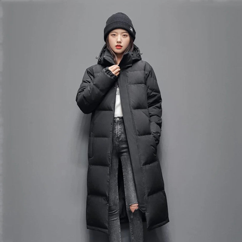 Hugo Pennington | Long Hooded Duck Down Mens Coat