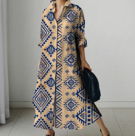 Millicent Sheridan | Floral Print Midi Shirt Dress