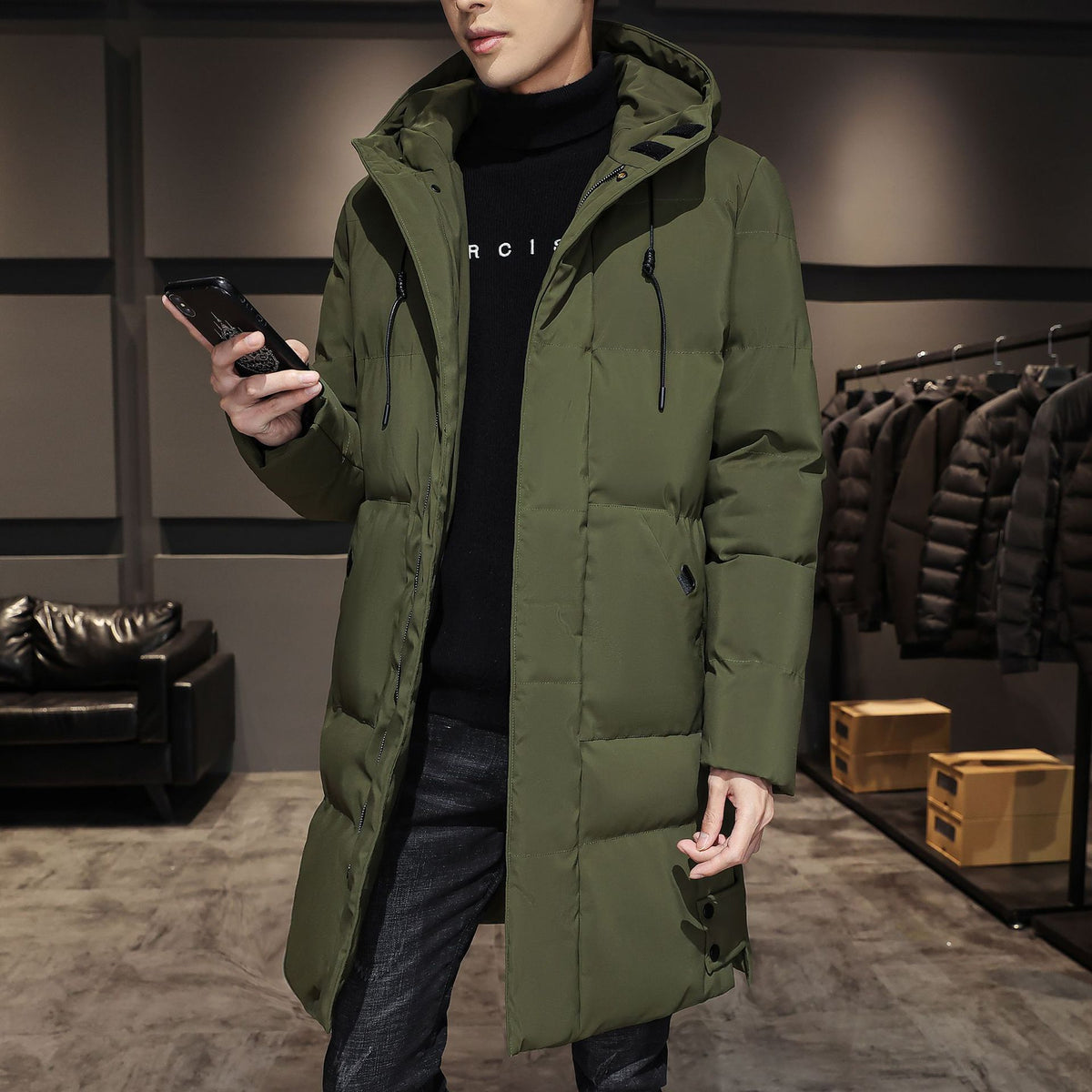 Marcus Fenwick | Hooded Longline Puffer Coat
