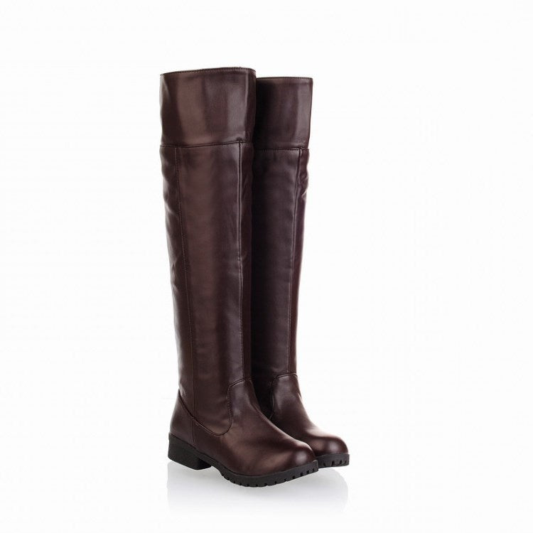 Clara Whitfield | Over-The-Knee Square Heel Riding Boots