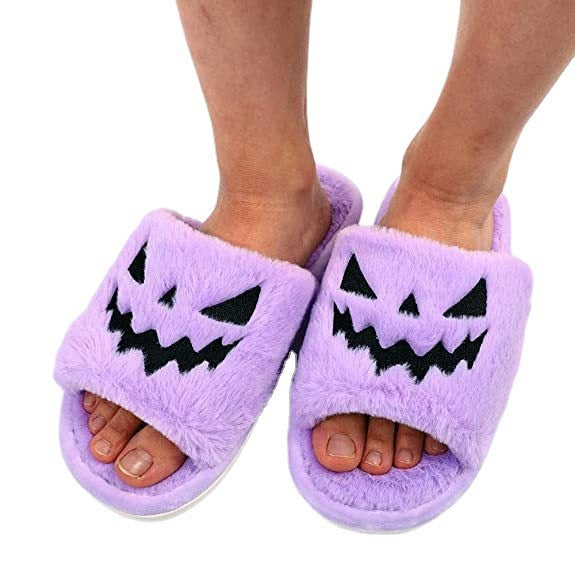 Phoebe Attwood | Pumpkin Face Halloween Slippers