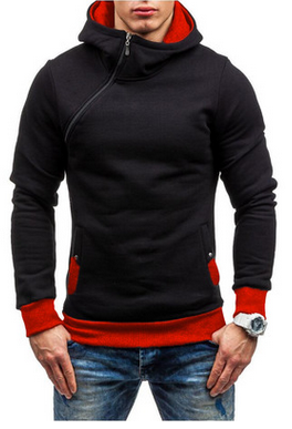 Jasper Denholm | Oblique Zip Hoodie in Burnt Orange