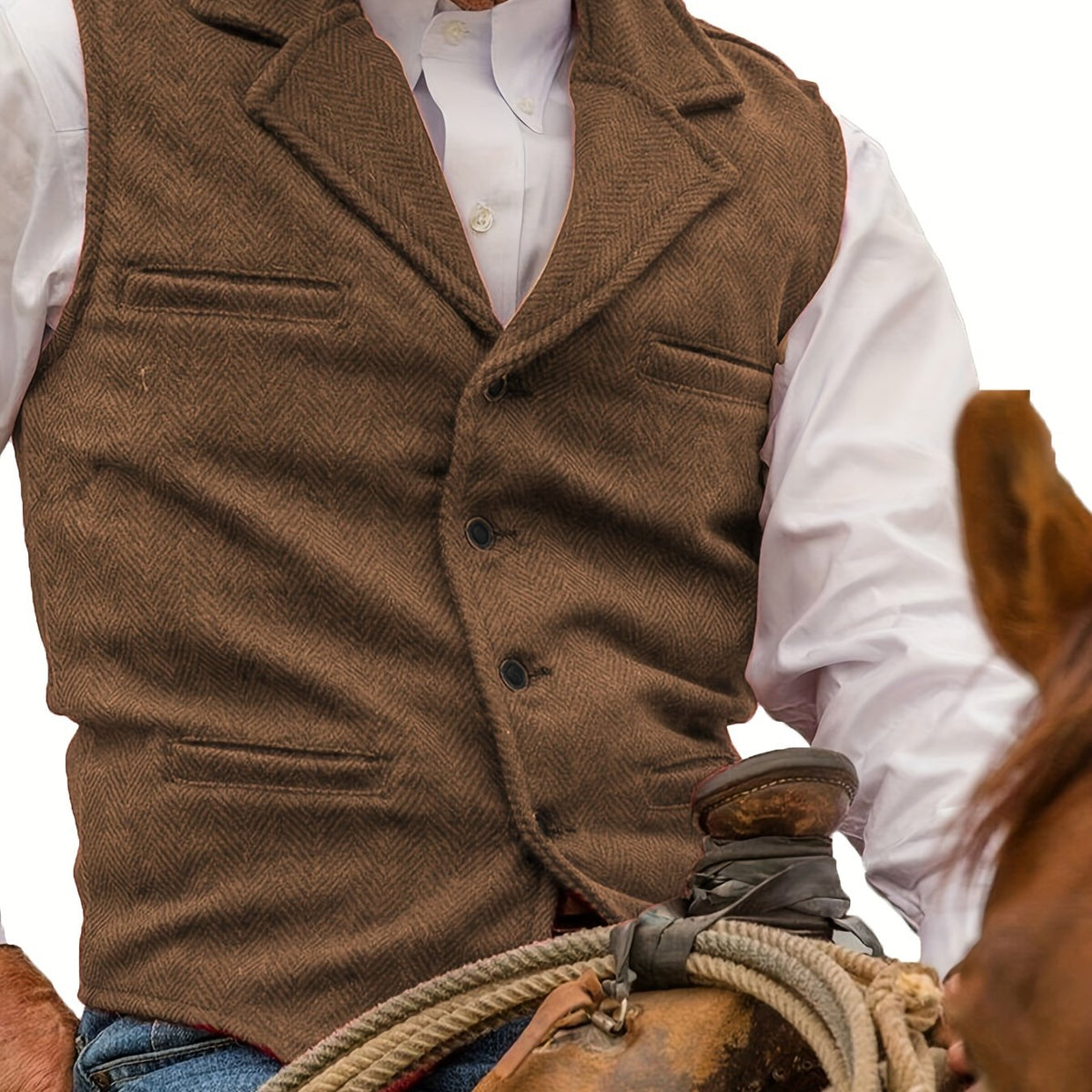 Percy Fairweather | Heritage Herringbone Vest