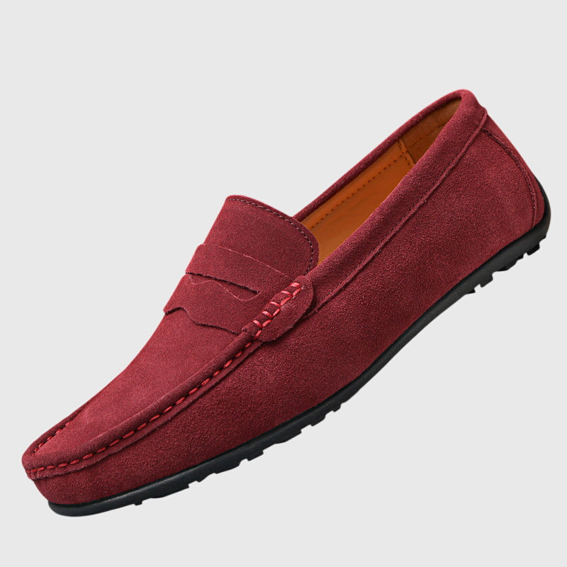 Poppy Winstanley | Suede Penny Loafers For Women