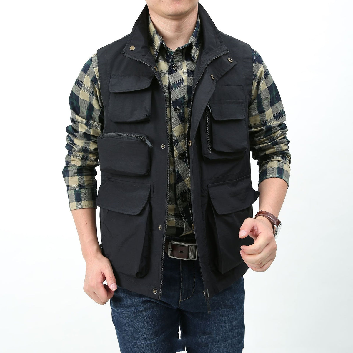 Malcolm Sheridan | Multi-Pocket Utility Vest for Men