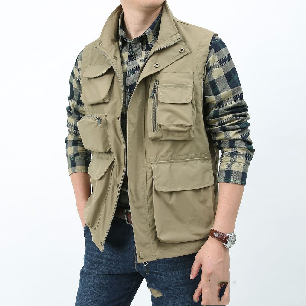 Malcolm Sheridan | Multi-Pocket Utility Vest for Men