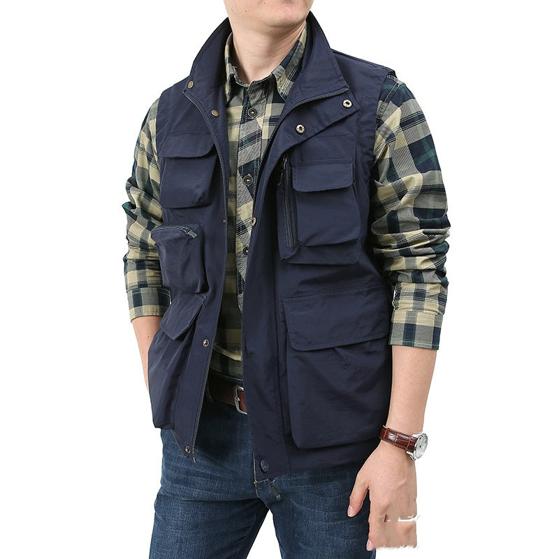 Malcolm Sheridan | Multi-Pocket Utility Vest for Men