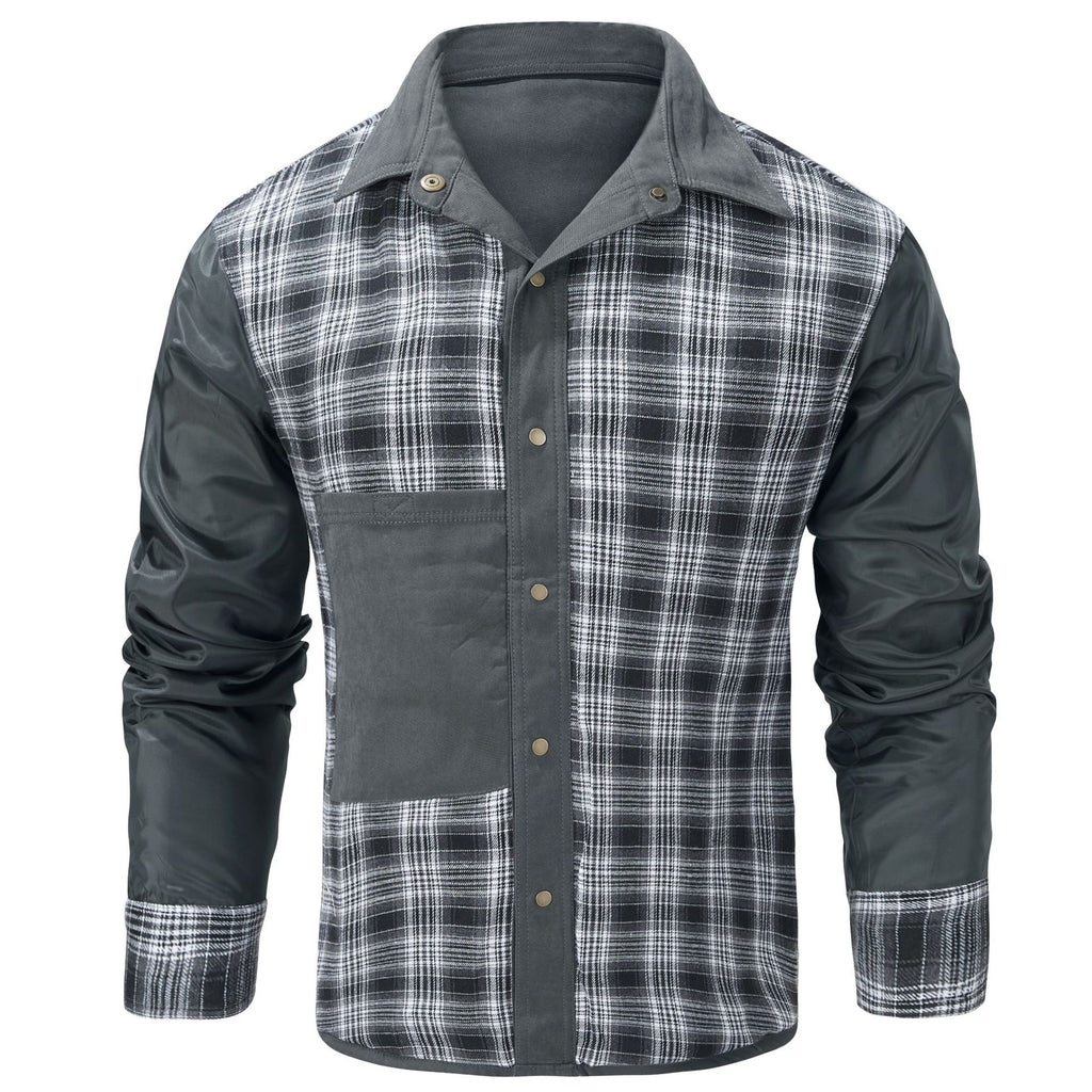 Nathaniel Reed | Plaid-Lined Flannel Shirt Jacket for Men