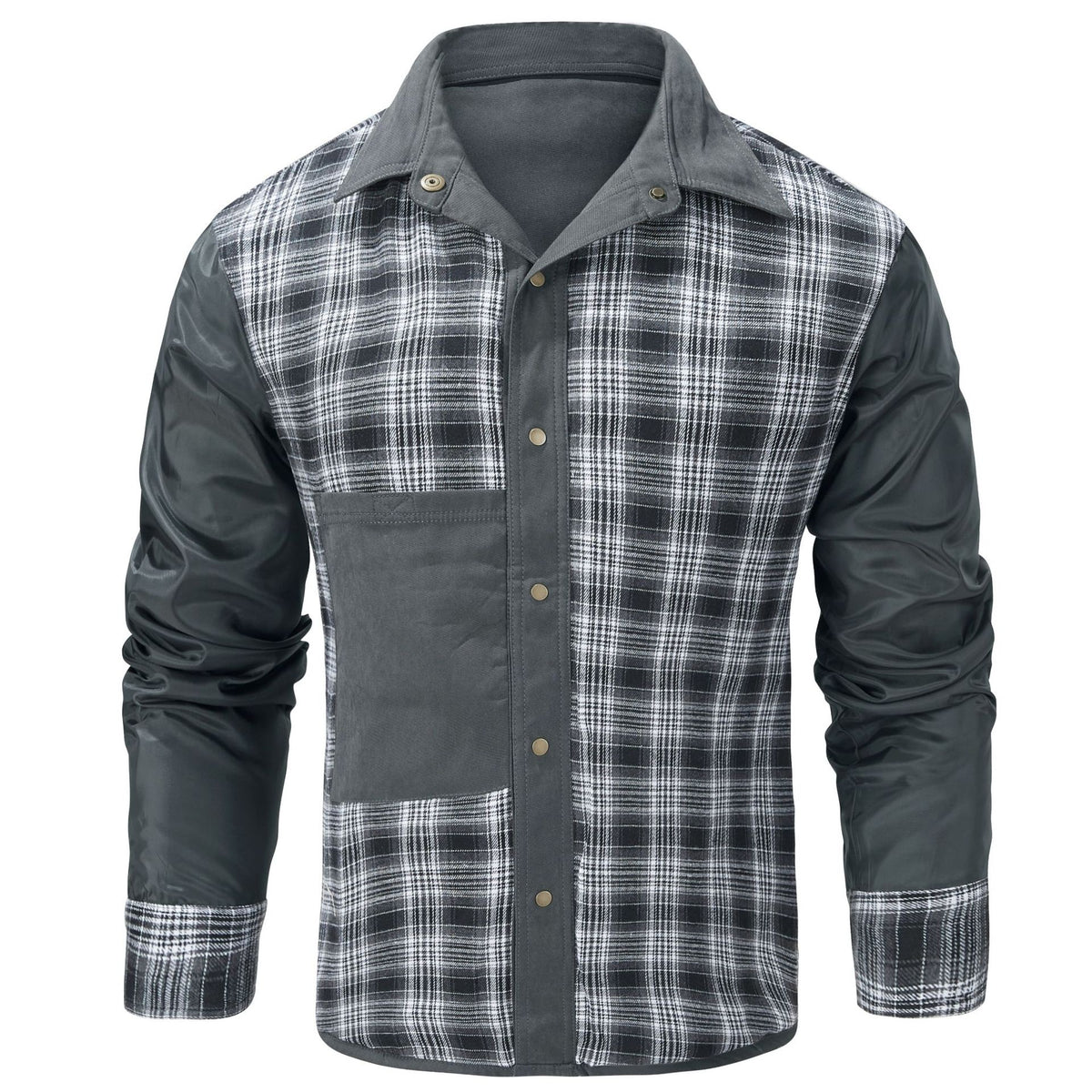 Nathaniel Reed | Plaid-Lined Flannel Shirt Jacket for Men