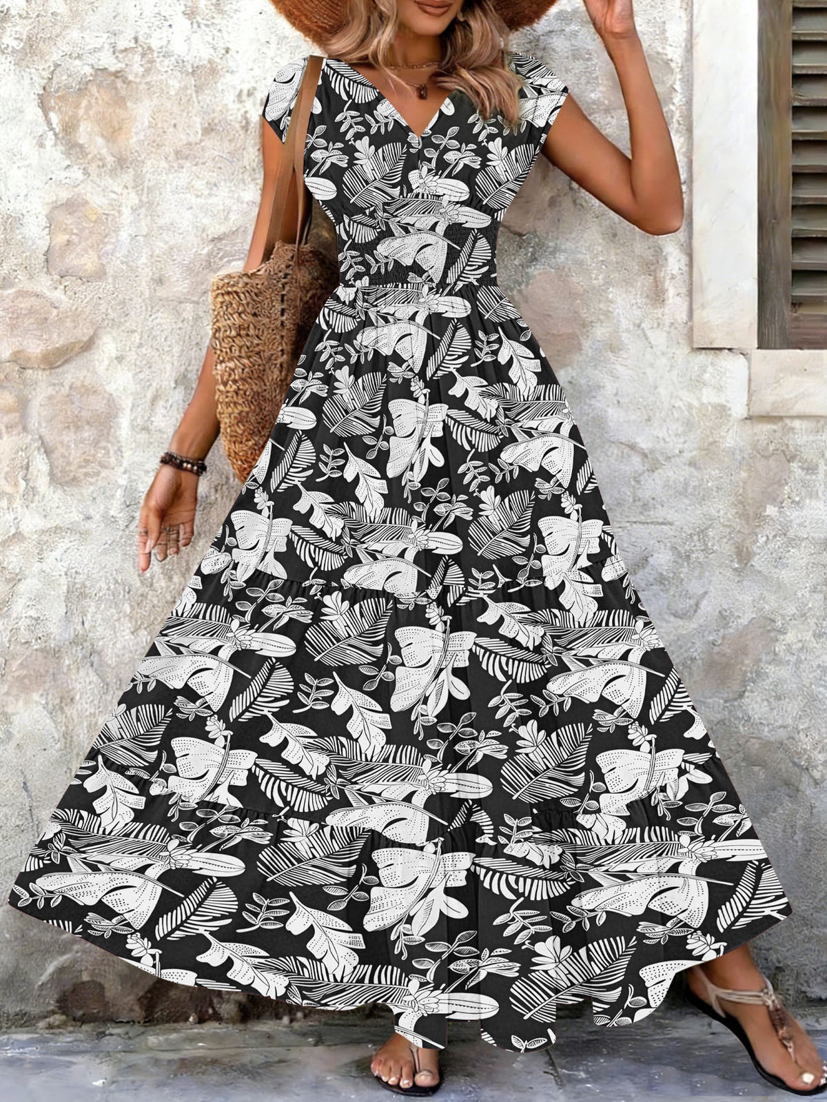 Millicent Ashdown | Tropical Print Maxi Dress