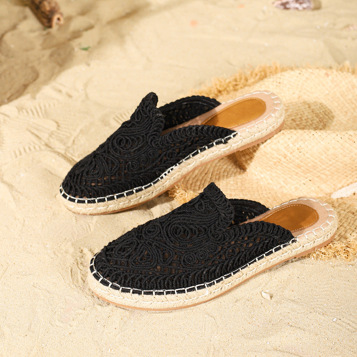 Freya Bexley | Round Toe Hollow-Out Slippers