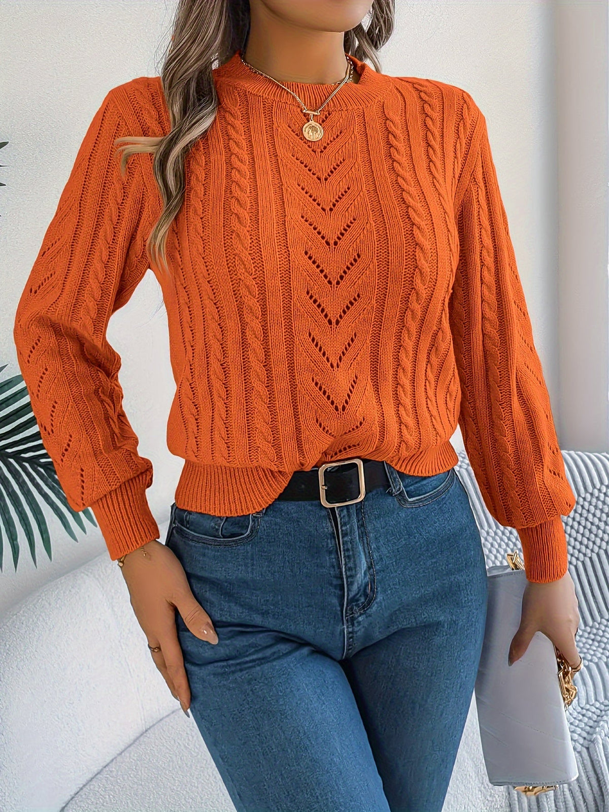 Verity Clarke | Cable-Knit Textured Sweater For Women