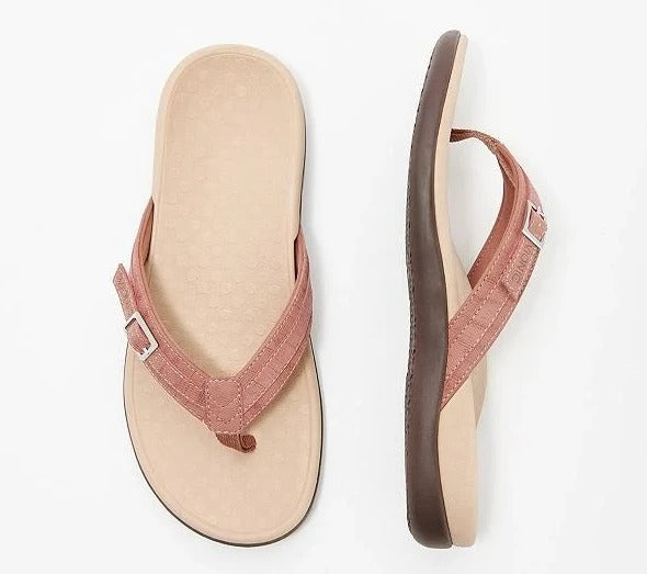 Daisy Pemberton | Denim Buckle Flip-Flop Sandals