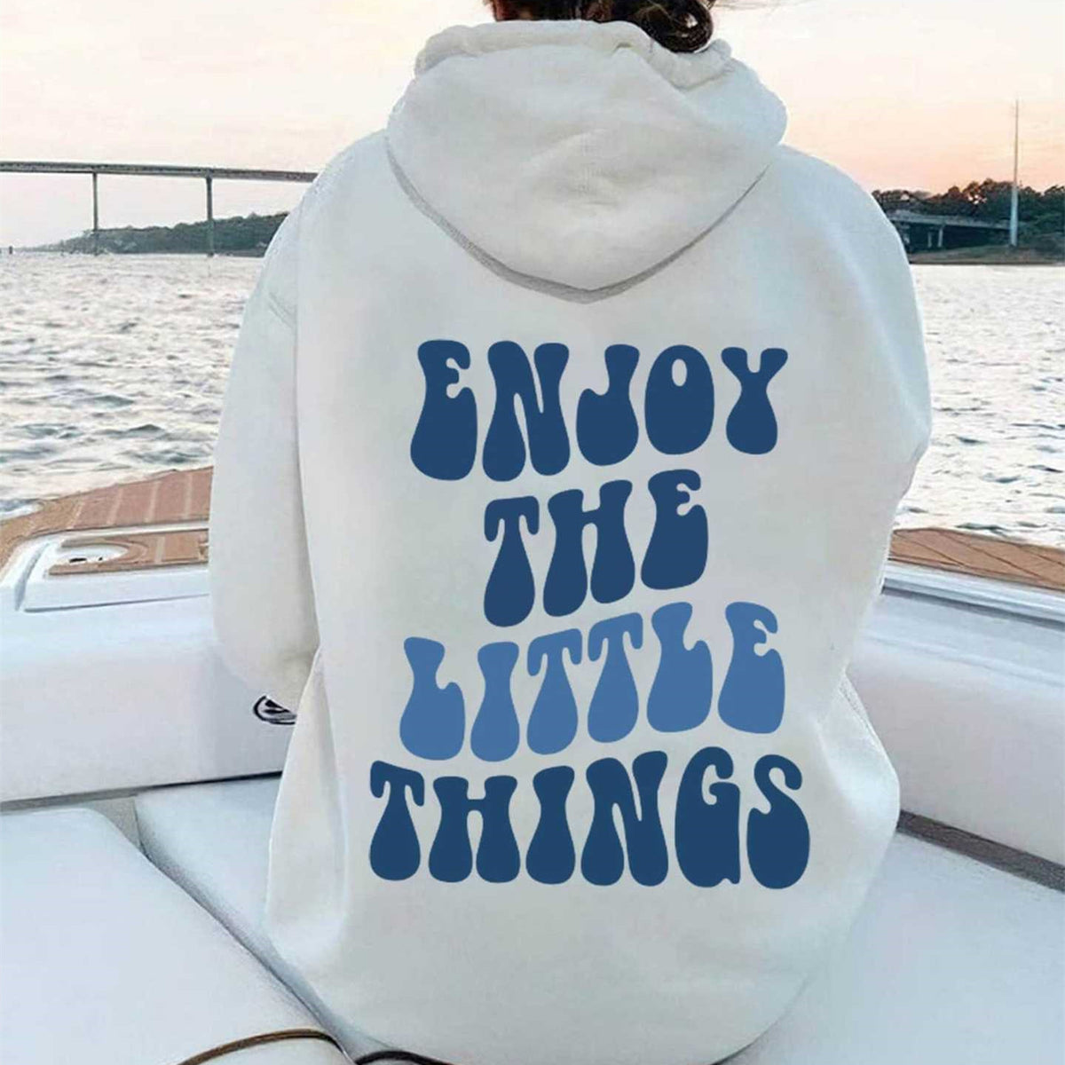 Nora Ellingham | Oversized Hoodie With Graphic Slogan Print
