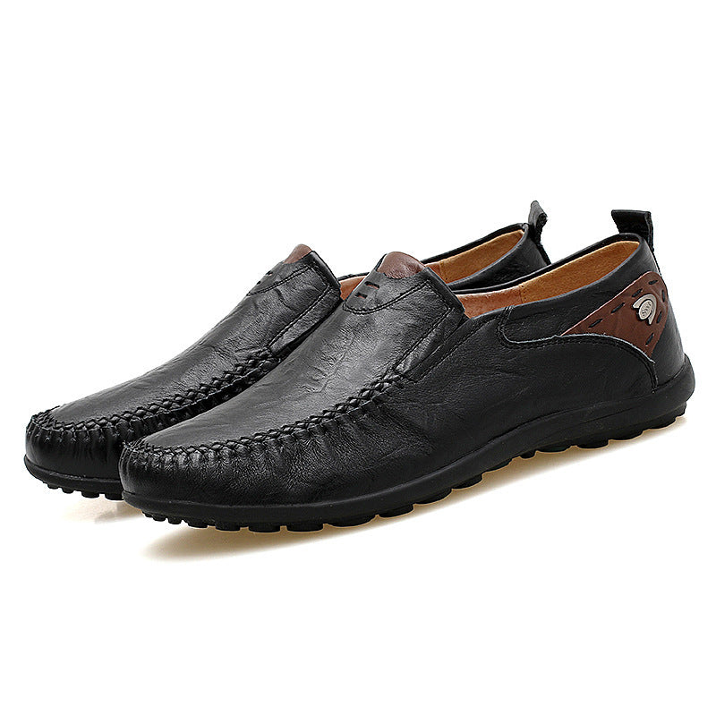 Ellis Kendall | Tan Leather Slip-On Driving Loafers For Men