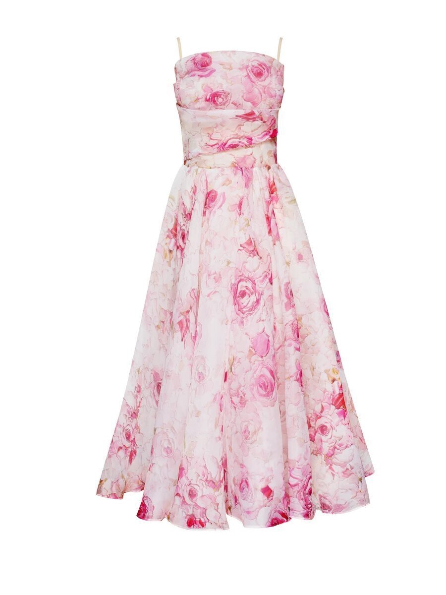 Freya Dalton | Floral Organza Cami Midi Dress