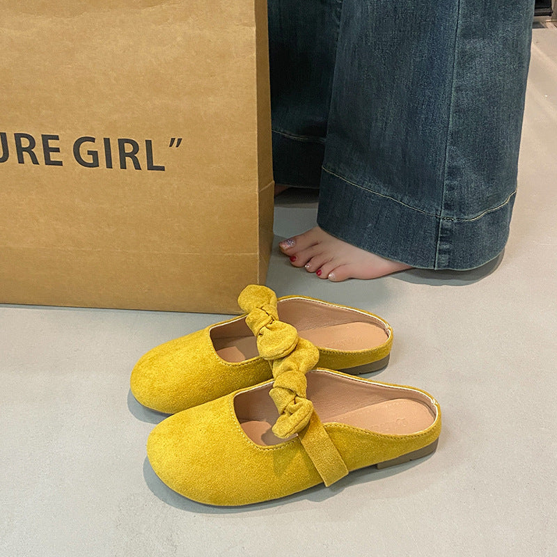 Isla Bramwell | Bow Detail Mule Slippers