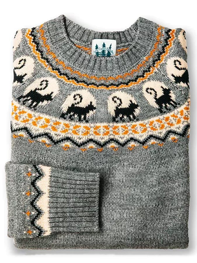 Isla Barrington | Fair Isle Sweater With Apple Print