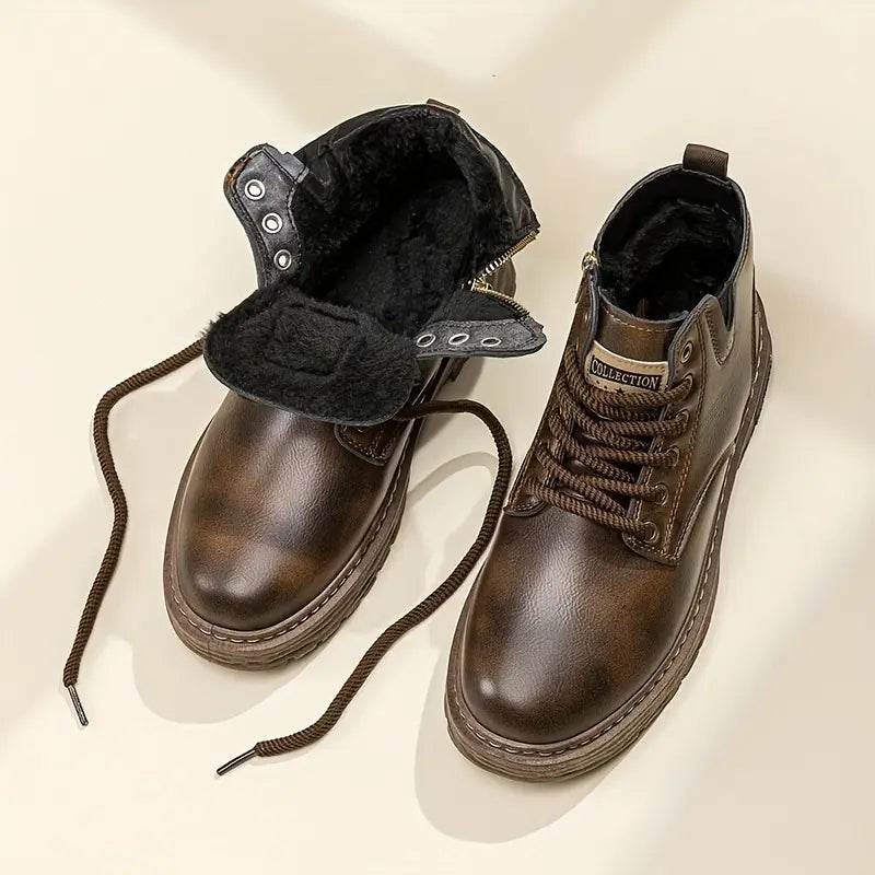 Miles Fairweather | Leather Lace-Up Ankle Boots