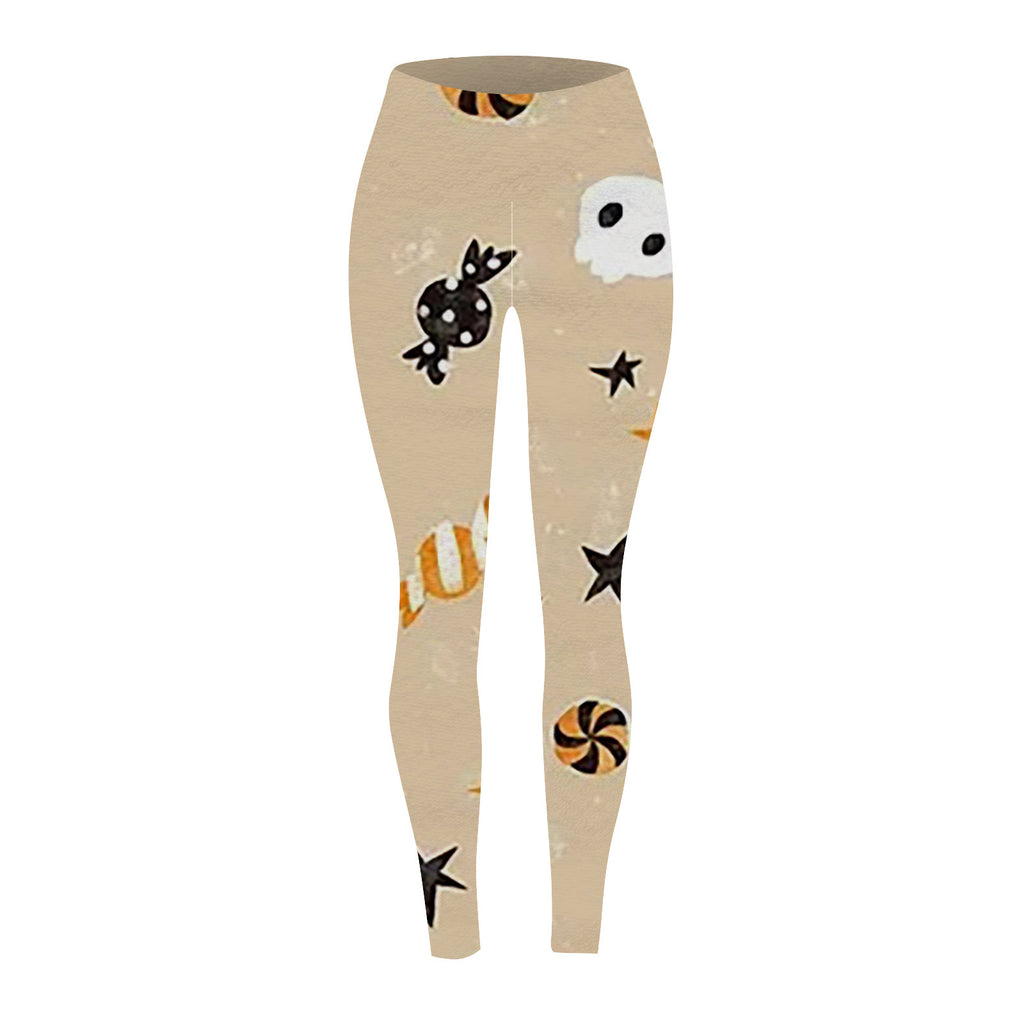 Marnie Ellacott | Pumpkin Print Leggings For Halloween