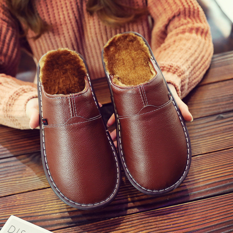 Edward Hughes | Leather Thermal Slippers for Couples
