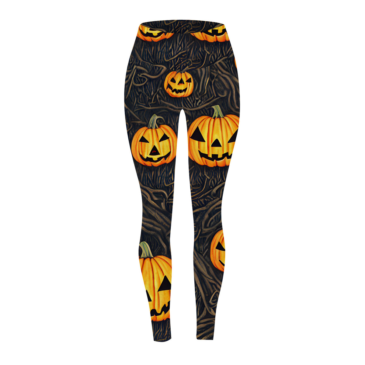 Marnie Ellacott | Pumpkin Print Leggings For Halloween