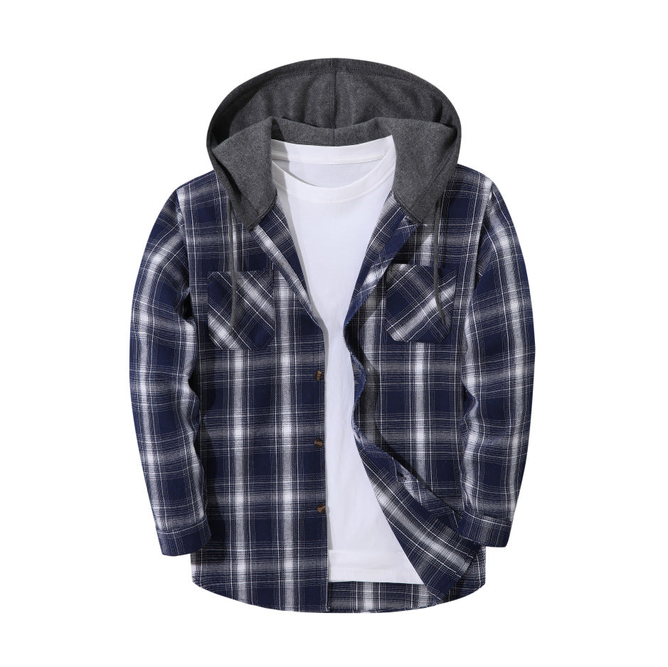 Rhys Calloway | Plaid Flannel Hooded Mens Jacket
