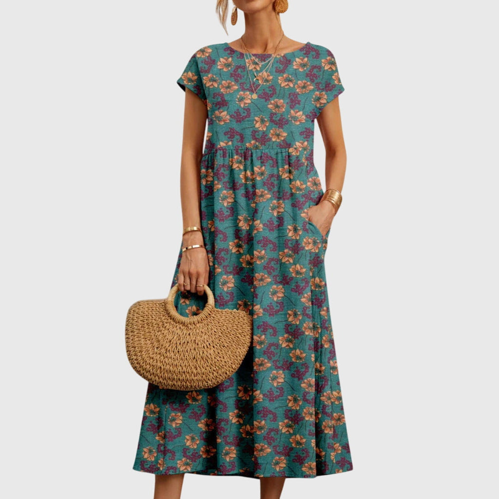 Georgina Pratt | Floral Maxi Dress With Pockets