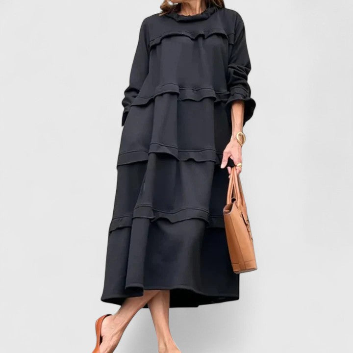 Freya Sutton | Ruffled Maxi Dress With Long Sleeves