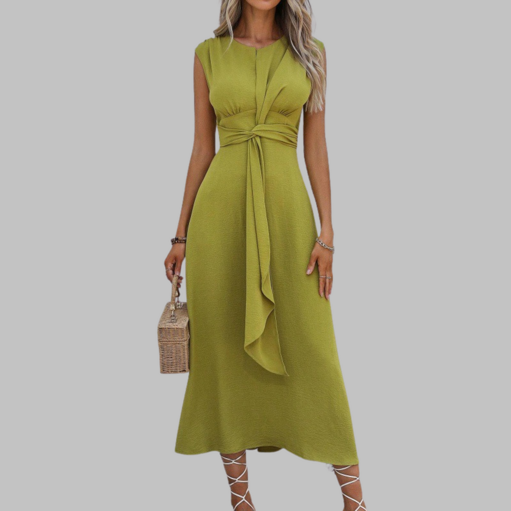 Alice Grantham | Sleeveless Tie-Waist Maxi Dress