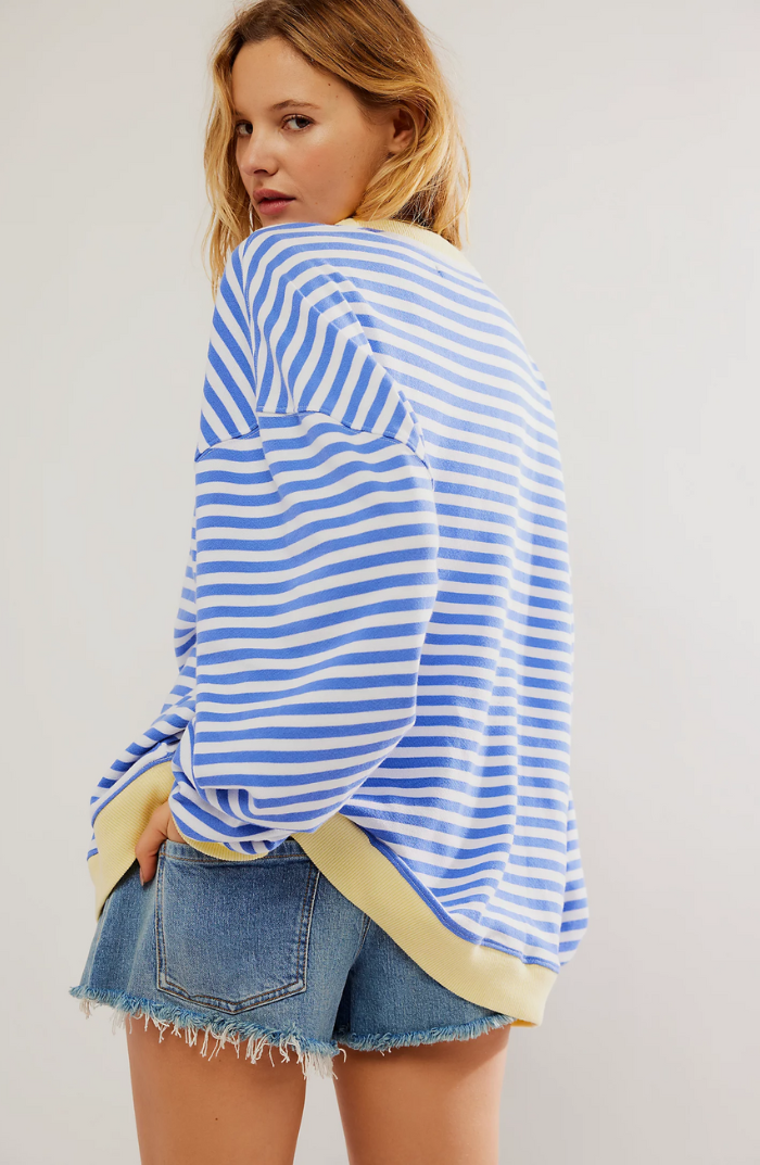 Cassandra Whitlock | Striped Colour-Block Pullover Sweater