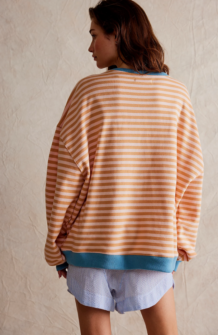 Cassandra Whitlock | Striped Colour-Block Pullover Sweater