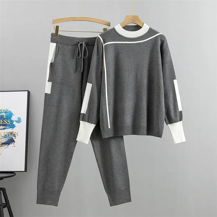 Josephine Attlee | Knitted Sweater Two-Piece Loungewear Set