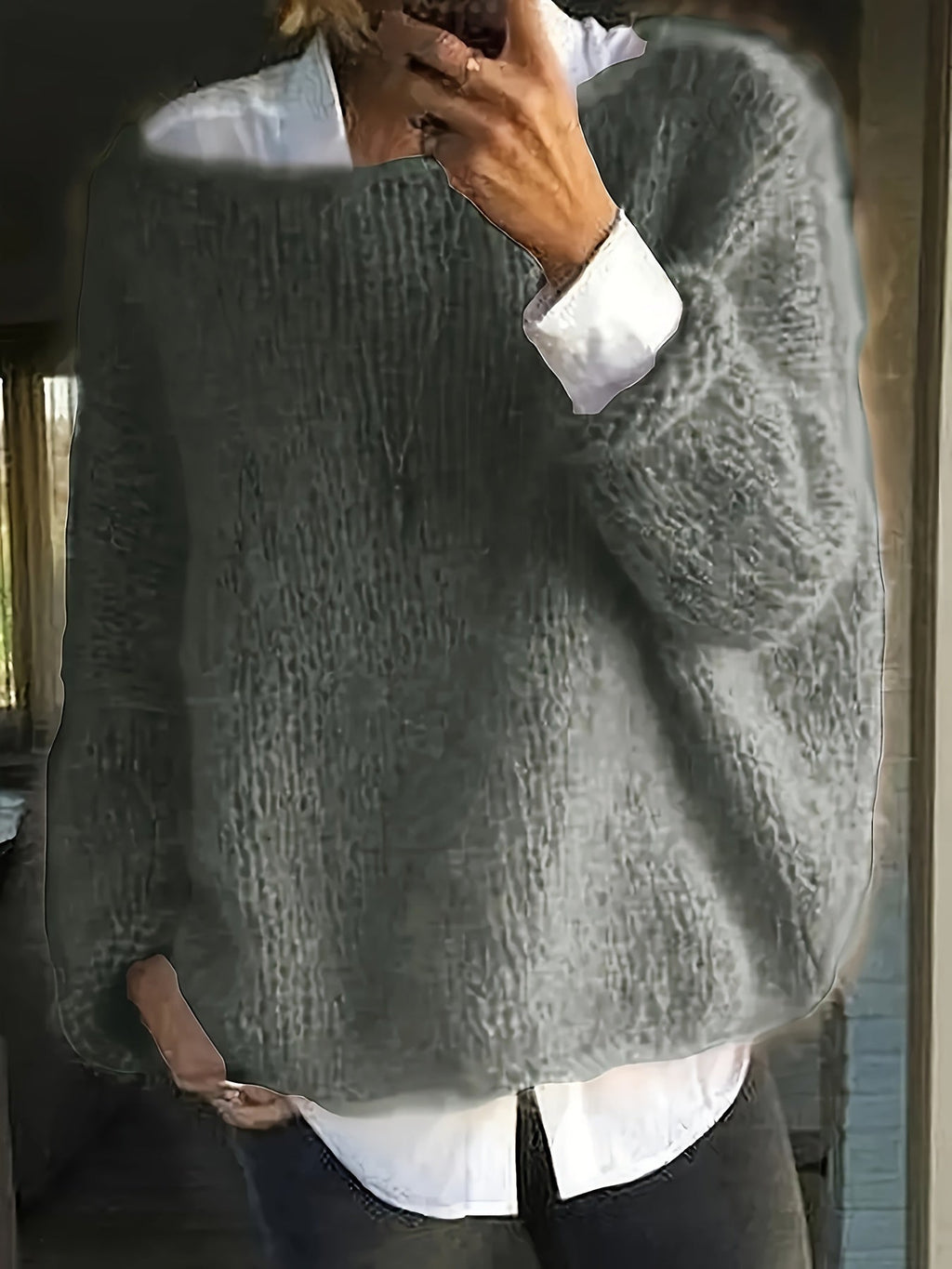 Graham Carrow | Relaxed Crew Neck Sweater For Men
