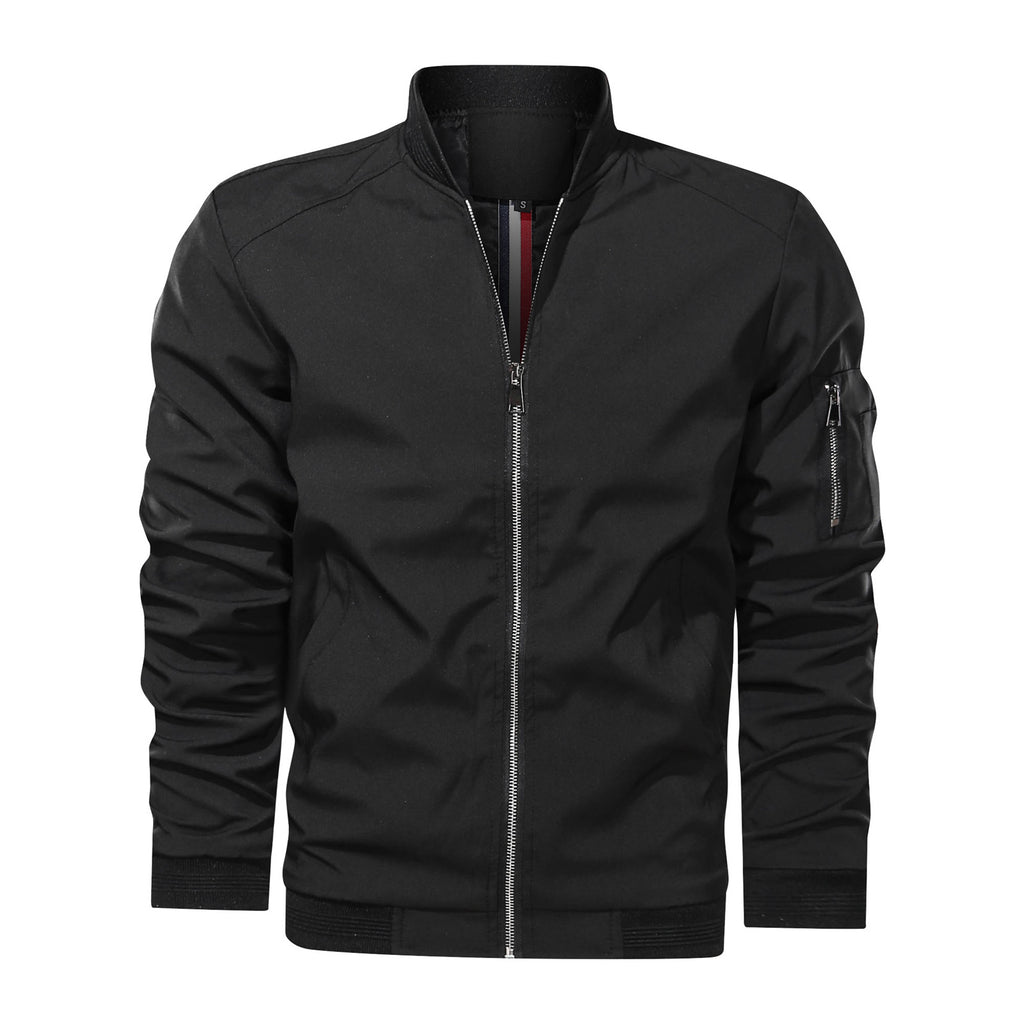 Percy Hargreave | Black Bomber Mens Jacket