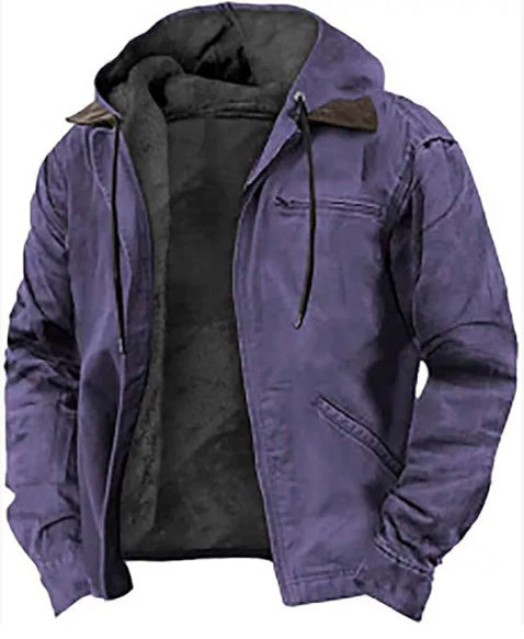 Desmond Harwood | Hooded Canvas Jacket With Fleece Lining
