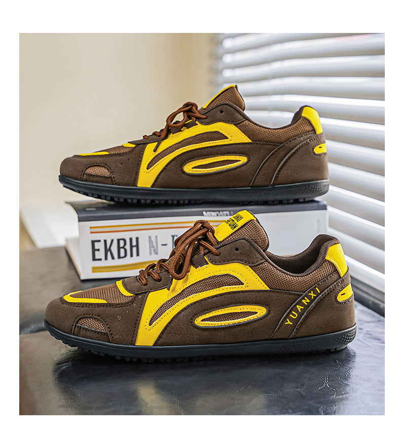 Graham Ridley | Retro Platform Trainers With Teal Accents
