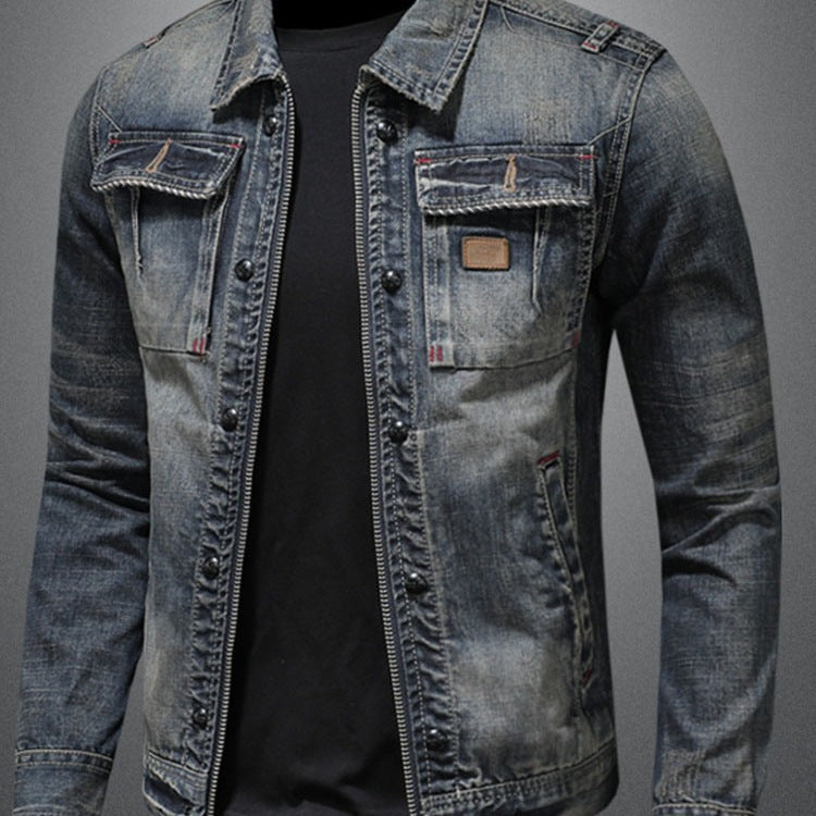 Duncan Marlowe | Vintage Wash Denim Mens Jacket