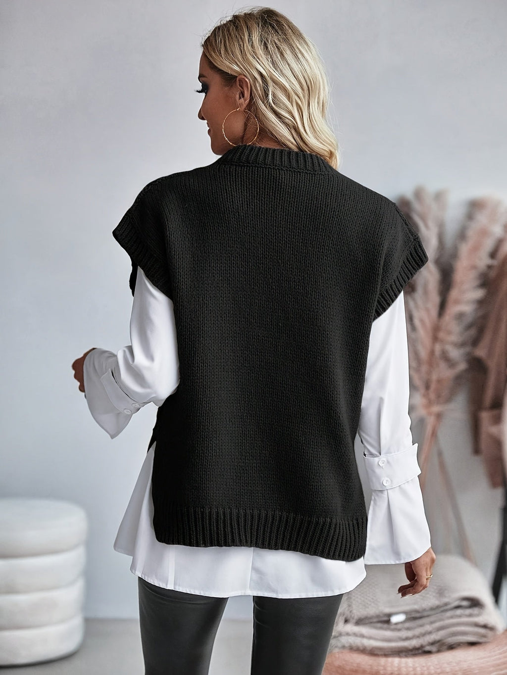 Alice Scott | Cozy Cable-Knit Sweater Vest