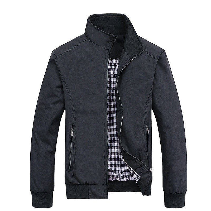 Lachlan Ferris | Olive Green Mens Jacket With Zip Front