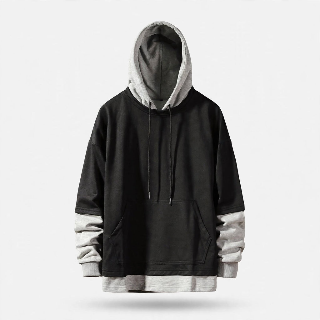 Ellis Barton | Hoodie With Contrast Colour-Block Panels