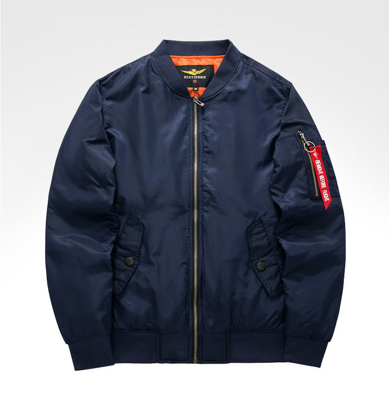 George Hartley | Navy Mens Jacket With Stand Collar